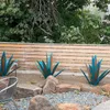 Fleurs décoratives Creative Fer Tequila Jardin Fournitures Agave Plante Ornements Sculpture Rustique DIY Métal Plantes Artificielles Art En Plein Air