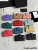 CC Bag Coin Purses 5A high-end fashion dames designer Coin Purses portemonnee zwart roze portemonnee in leer luxe handtassen portemonnee zak in groef groothandelsprijs