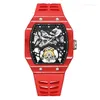 Orologi da polso AESOP Flying Tourbillon Skeleton Watch For Man Zaffiro Impermeabile Meccanico a carica manuale Cronografo Orologio da uomo