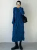 Повседневные платья Женщины, вязание длинное платье весна осень 2023 мода, склад