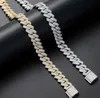 Hip Hop Pass Diamond Test Cuban Necklace 14k Gold Thick S925 20mm Moissanite Diamond Cuban Chain Necklace