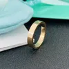 Fashion Designer Ring Mens Womens Band Rings luxury jewelry women Titanium steel Alloy Gold-Plated Craft Silver Rose Never Fade Not allergic 18K Gold Plated classic