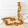 Fleurs décoratives 86,6 pouces Décoration de mariage rose artificielle Diy Spring Garden Decor Vine Real Touch Silk Flower String