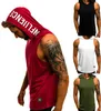 Men's Tank Tops Men's Cotton Sleeveless Hoodie Bodybuilding Workout Shirts Male Jackets Top