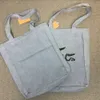 Designer APC Canvas Bag Pop Single Crocodile Pattern Letter Handväska Single Shoulder Bag Denim Canvas Bag Shoppingväska