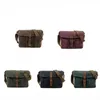 Briefcases Winter Retro Messenger Casual Canvas Men's And Women's Official Document Shoulder Bag Waterproof Material Horizontal