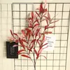 Decorative Flowers 1Pc Artificial Olive Leaf Green Plant Branches Garland Party Home Vase Decor Willow Flower