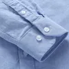 Men's Casual Shirts 100 cotton shirt men long sleeve Oxford Striped Shirt Casual men shirt long sleeve slim fit Camisa Social 230303