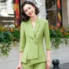 Женские костюмы Blazers Styles Formal Women Business Suits Ol Ladies Office Office Spring Summer Work Professional Blazers Установите брюки 230306