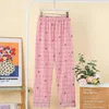 Damska odzież sutowa japońska piżama spodni kobiety wiosna jesienna domowa spodnie z bawełny z bawełny pralki luźne wygodne spodnie swobodne pantswo