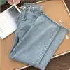 Dames jeans dames mode jeans streetwear high taille vrouw meisjes vrouwen wijd been broek broek broek vrouwelijke Jean femme denim baggy mom jeans 230306