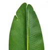 Decorative Flowers Artificial Tropical Banana Leaves Hawaiian Luau Party Jungle Beach Theme Decorations For Table Home Wedding