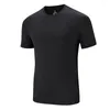 Men's T Shirts 2023 Summer Ice Silk T-shirt Men's Cold Short Sleeve O-neck Stretch Quick-drying Breathable Sports Leisure Shirt Tops