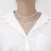 Collares con colgante, collar bonito de moda para mujer, gargantillas de cadena con cuentas hechas a mano bohemias, joyería al por mayor