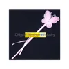 Impreza przychylność nowych kolorów Księżniczka Butterfly Fairy Wand Magic Sticks Birthday Girl Prezent 4color biały różowy czerwony żółty upuszczenie dostawa do domu dhiov