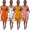 Casual Dresses Elegant African For Women Dashiki Summer Autumn Shoulder Strap Dress Ladies Traditional Clothing Fairy