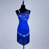 Bühnenkleidung, ärmellose lateinamerikanische Tanzkostüme für Damen, Latino-Kleid, Salsa, Samba, Tango, Rumba, Ballsaal, Wettbewerb, TopStage