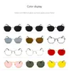 Sunglasses 2023 Vintage Men Women Square Metal Frame Sun Glasses Female Summer Style Shades Hexagon Sunglass UV400 Okulary