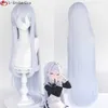 Anime Kostuums 100 cm Lange Yoisaki Kanade Cosplay Pruik Anime Project SEKAI KLEURRIJK STAGE! 80cm100cm lange lichtblauwe hittebestendige haarpruiken Z0301