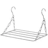 Hooks & Rails Multifunctional Clothes Drying Rack With Belt Storage Hanging Tie Shelf