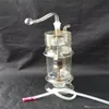 Hookahs Goldfish Lantern Hookah Glass Bongs Tillbehör, glasrökrör Färgglada mini Multi-färg Handrör Bästa sked Glas