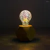 5 pièces/lot 3D feu d'artifice lumière LED ampoule arbre de noël Festival éclairage atmosphère décoration boule verre E27 85v-265v