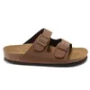 Slyckor designer andas kvinnor män skor grå grön gul utomhus inomhus kork platt botten sandal storlek 34-46