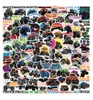 100Pcs Truck Stickers Fashion Stickers Waterproof Vinyl Sticker For Skateboard Laptop Luggage Notebook Bicycle Car Decals Kids Toys Gifts