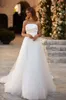 Sexy Plus Size Wedding Dresses For Bride Women Bohemian A Line Strapless Satin Tulle Draped Backless Pleats Beach Boho Bridal Gowns Vestido De Novia MN009