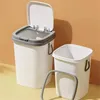 Waste Bins Trash Can Organizer Toilet Garbage Container Bin Home Living Room Kitchen Waste Bin Household Office Dustbin Home Cleaning Tools 230306