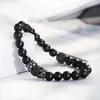 Strand 2023 Bracciale universale da uomo con sfera in pietra a forma di occhio di tigre multi-stile Preghiera da donna