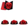 Mücevher Torbaları Lezzetli Katlanır Çiçek Yüzük Kutusu Dönen Gül Doğum Günü Sevgililer Günü Düğün Ekran Kutuları Hediyeler