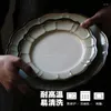 Conjuntos de vajilla Lotus Pond Moonlight Vajilla occidental americana Tazón de cerámica creativo y juego de tazas de plato Taza de ensalada de comedor para el hogar