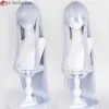 Anime Kostuums 100 cm Lange Yoisaki Kanade Cosplay Pruik Anime Project SEKAI KLEURRIJK STAGE! 80cm100cm lange lichtblauwe hittebestendige haarpruiken Z0301