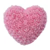 Dekorativa blommor kransar 25/35 cm hjärta rosor Artificial Home Wedding Festival Diy Decoration Gift S Alla hjärtans romantiska ros