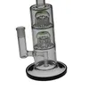 SAML 트리플 매크로 그린 스타 더스트/크립토나이트 봉 물 담뱃대 여과기 바닥 유리와 연결 Dab rig 26.5cm 조인트 크기 14.4mm PG3015