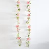 Decorative Flowers Modern Faux Rattan Weather-resistant Fake No Wilting Widely Applied Floral Arrangement Graceful Artificial Rose