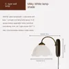 Wall Lamps Retro Chinese Style Solid Wood Glass Lamp Korean Rural French Pleated Bedside Living Room Creative Personality