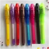 Multifunktionspennor Creative Stationery Invisible Ink 2 i 1 UV Light Magic Plastic Highlighter Marker Pen School Office BH2545 Drop DHD1S