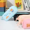 Bolsas de lápis de grande capacidade com zíper grande capa de lápis Kawaii Pencilcase Caso Case Pen suprimentos Lápis School Box Lápis Poupa de papelaria J230306