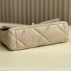 bag luggage accessory Designer Bag Goat Skin Flap Purse Gold and Silver Stitching Chain Handbags Diamond Lattice luggage bag