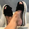 サンダルサンダルサンダルスイートプラットフォームサマーシューズの女性ウェーディヒールザパトスムージェルスリッパ夏の靴sump