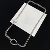 Cercle géométrie conception colliers pour dame Solitaire lettres combinaison pendentif colliers femmes réglable Long collier
