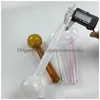 Smoking Pipes Glass Oil Burner 7.3 Inches Colorf Big Thick Pyrex For Drop Delivery Home Garden Household Sundries Accessories Dh3Bj