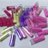 Opslagflessen 20/50/200 %/Lot Mini 9mm Small Sample Lipstick Tube 9,1 mm kleuren vierkant lege lipcontainerzak