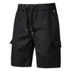 Shorts pour hommes été hommes Baggy Multi couleur poche cinq pantalons courts mâle élastique Scanties M-3XL salopette ample pantalons décontractés pour hommes