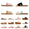 Klassisk designer duk tofflor sandaler chol designer försäkring känslomässigt stöd i strandglas inte glider träy mule platt flip flops kvinnor sandales 35-42