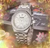 Najniższa cena Pledge Mężczyźni Pełna funkcjonalna stopwatch Watch 42 mm kwarcowy ruch gumki ze stali nierdzewnej Wysokiej jakości moda kreatywna na rękę osobowość