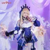 Anime -kostuums op voorraad uwowo fischl cosplay genhin impact fischl amy gothic electro Halloween Christmas Come New Skin Mondstadt Christmas Z0301