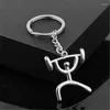 Keychains esportes Run Run Lifting Play Tennis Football Basketball Ciclismo Figura Figura Chaves de keyring de metal o presente S045